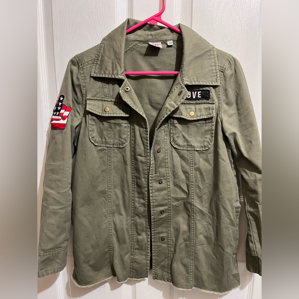 Green junk food jacket